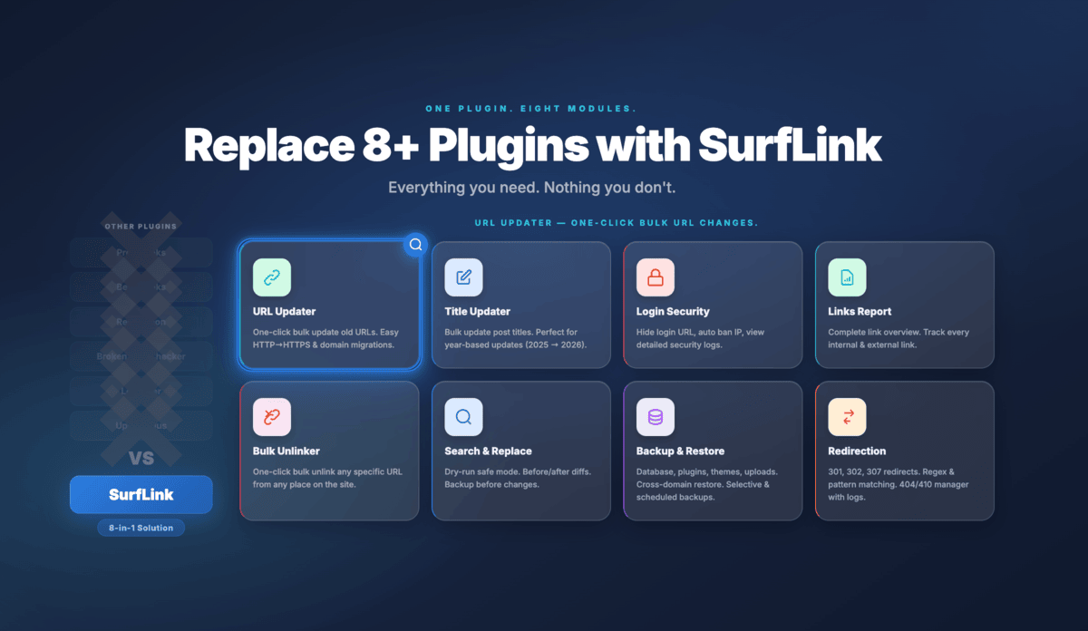 Surflink - Link Manageras screenshot 1